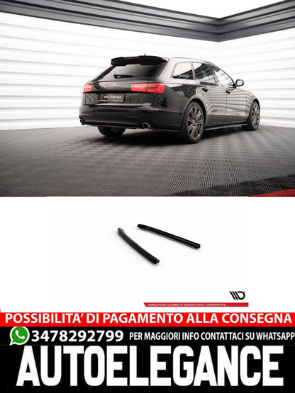 SPLITTER LATERALI POSTERIORI adatto per V.2 AUDI A6 AVANT C7 (2011 - 2014)