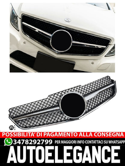 Sports grille for Mercedes W207 COUPE black chrome AMG 2007-2014 