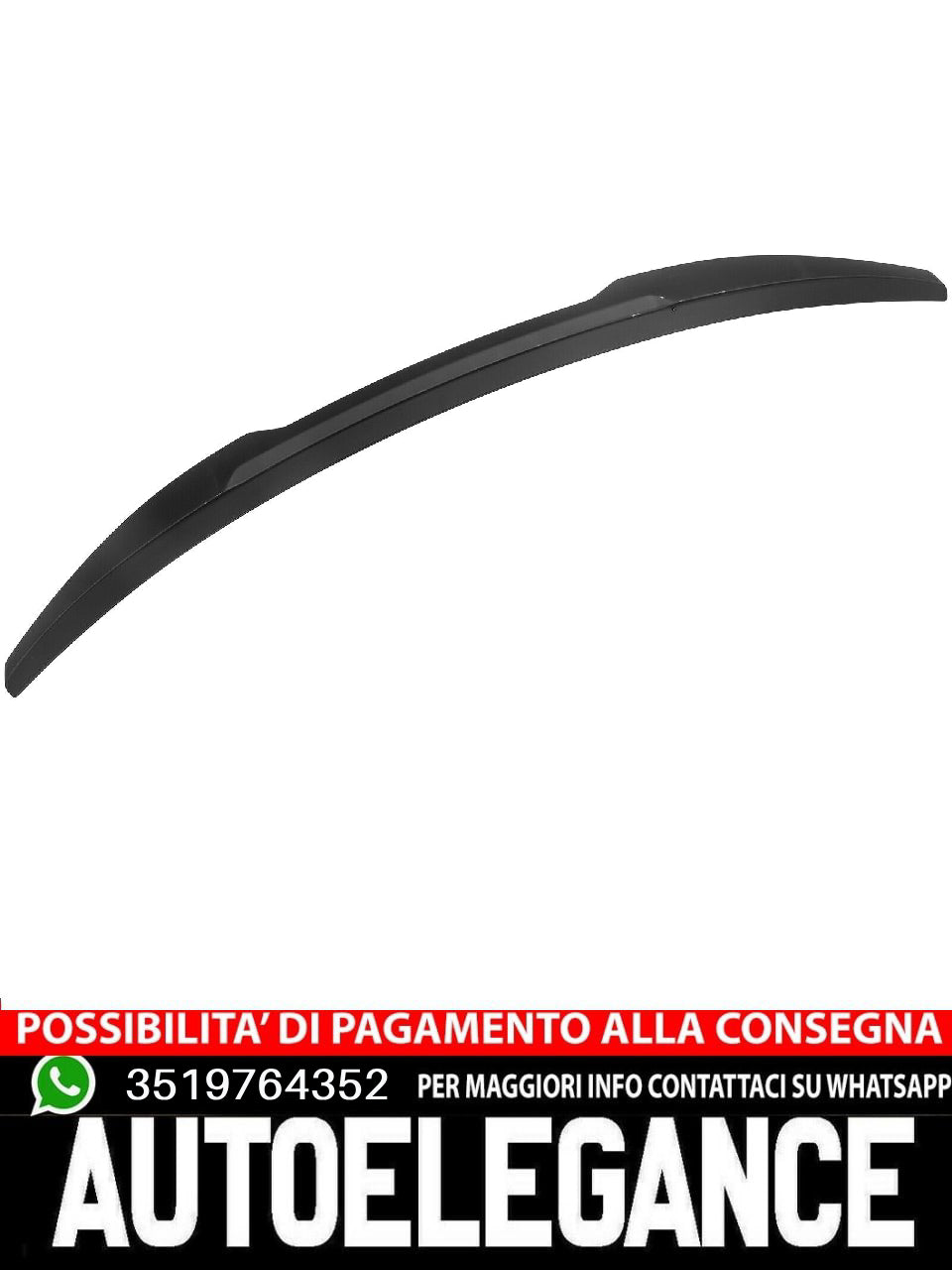 Rear spoiler suitable for Audi B8 8K before 2011 sporty unpainted 