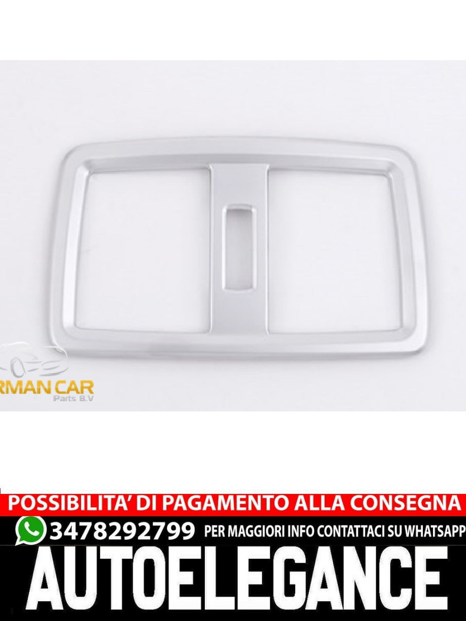 Per BMW X1 F48 pannello telaio cromato bracciolo centrale ugelli aria posteriori
