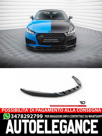 SPLITTER ANTERIORE V.2 adatto compatibile per AUDI TT S 8S FACELIFT (2018 - 2023)