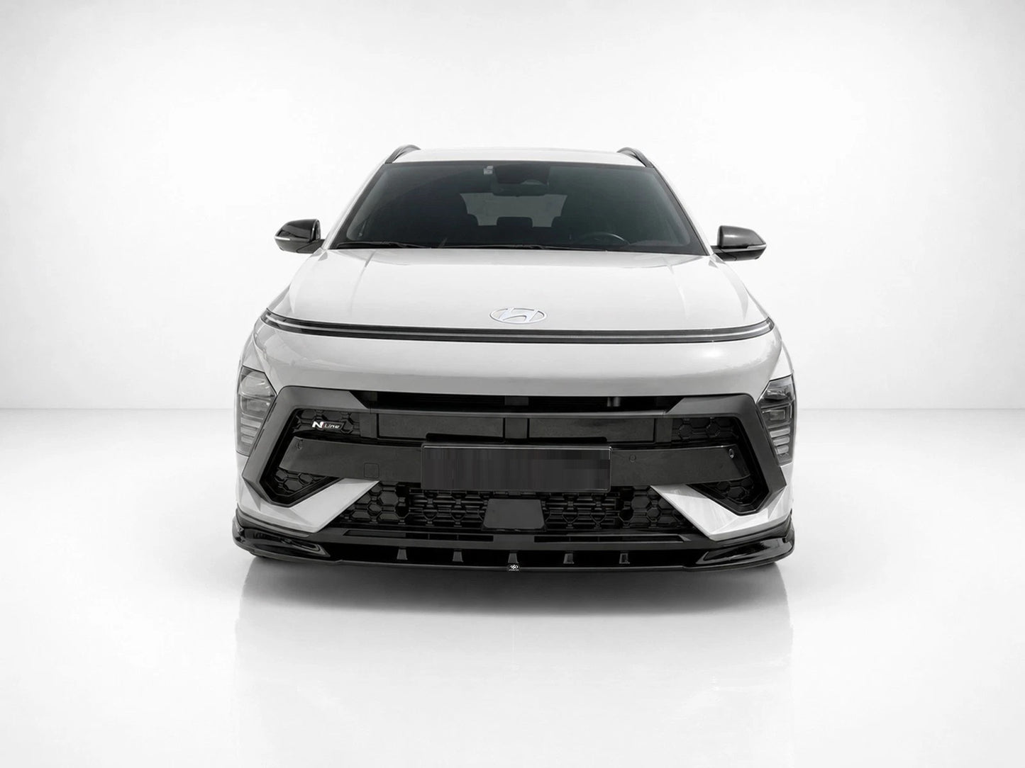 👉 SPLITTER ANTERIORE PER HYUNDAI KONA N-LINE MK2 (2022-) ABS NERO LUCIDO👈