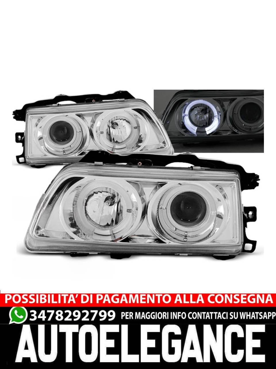 HONDA CRX 09.87-89 CHROME ANGEL EYES 