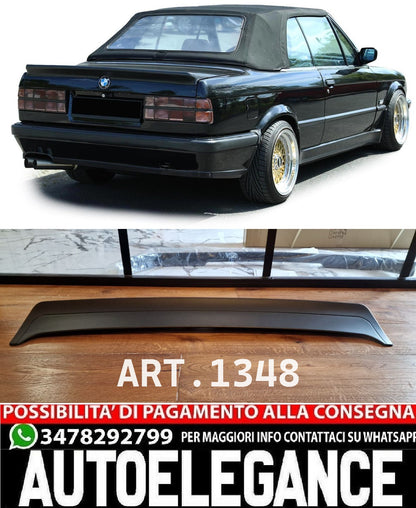 SPOILER BAGAGLIAIO ADATTO PER BMW SERIE 3 E30 1982-1993 BERLINA CABRIO GREZZO