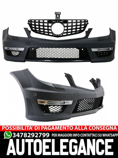 Paraurti anteriore adatto per Mercedes Classe C W204 (dal 2012 in poi)
