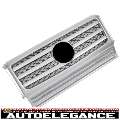 The sports radiator grille fits the silver look Mercedes W463 G 1990-2018
