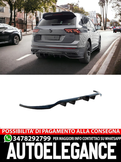 SPLITTER POSTERIORE CENTRALE (CON BARRE VERTICALI) VOLKSWAGEN TIGUAN R-LINE MK2