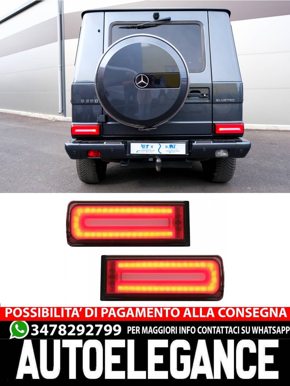 Fanali posteriori a LED Barra luminosa adatta per Mercedes Classe G W463 2008-20