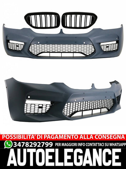 Paraurti anteriore adatto per BMW Serie 5 G30 G31 (2017-2019) e Griglie Centrali