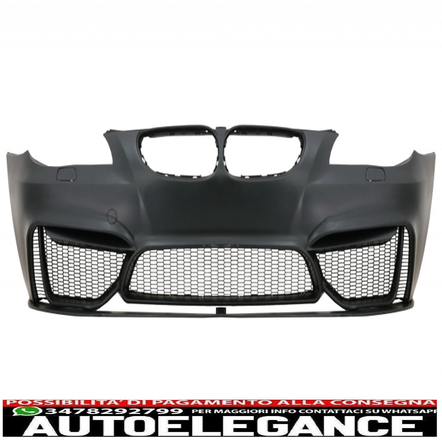 paraurti anteriore con griglie a rene centrale adatto per bmw serie 5 e60 berlina e61 touring (2003-2010) design m4