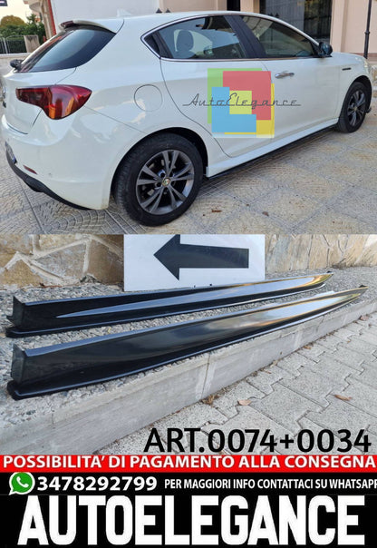 MINIGONNE LATERALI + SOTTO MINIGONNE ADATTE PER ALFA ROMEO GIULIETTA ABS