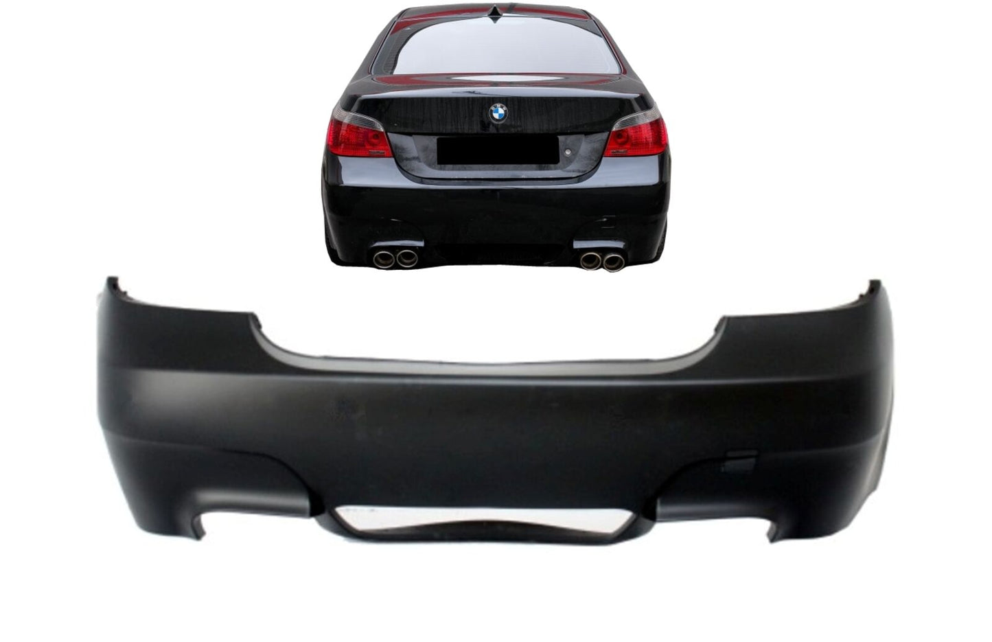 Paraurti posteriore per BMW Serie 5 E60 2003-2010 M5 look senza PDC-mostra il titolo originaleTesto originaleHeckstoßstange für BMW 5er E60 2003-2010 M5 Look ohne PDC