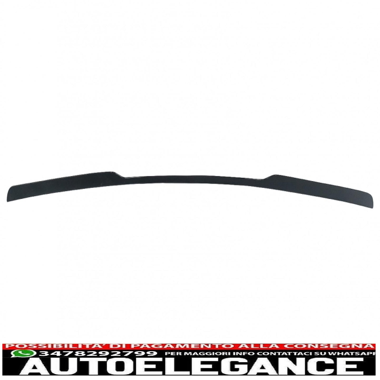 Additional roof spoiler cap suitable for audi q8 suv (2018-up) sporty piano black design