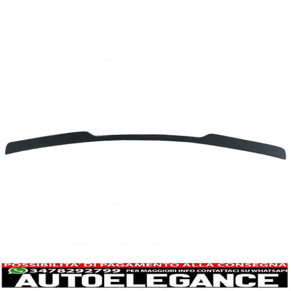 Additional roof spoiler cap suitable for audi q8 suv (2018-up) sporty piano black design