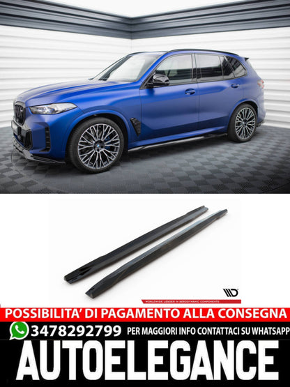 MINIGONNE LATERALI ADATTE PER V.1 BMW X5 M-PACK G05 FACELIFT   (2023 - )