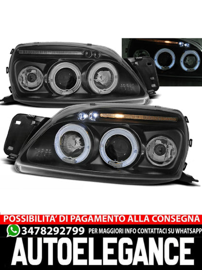 FARI ANGEL EYES ADATTI COMPATIBILI PER FORD FIESTA MK5 09.99-04.02 NERO