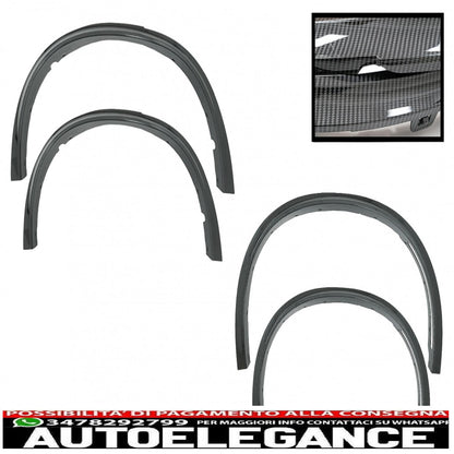 parafanghi per passaruota con 32 clip in plastica per auto adatti per BMW X5 F15 (2014-2018) m-design m-sport carbon look