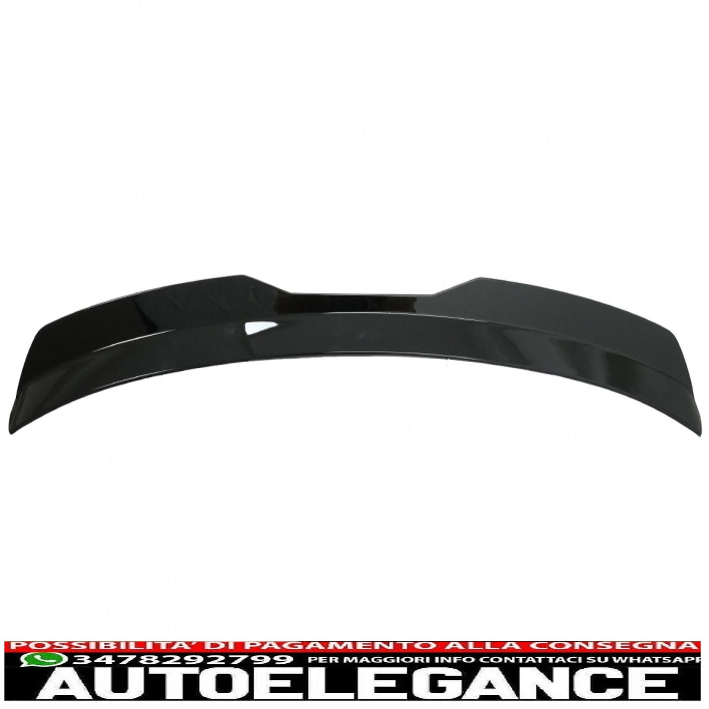 Roof spoiler to add to the trunk wing suitable for vw golf 7 (2012-2017) gti design piano black