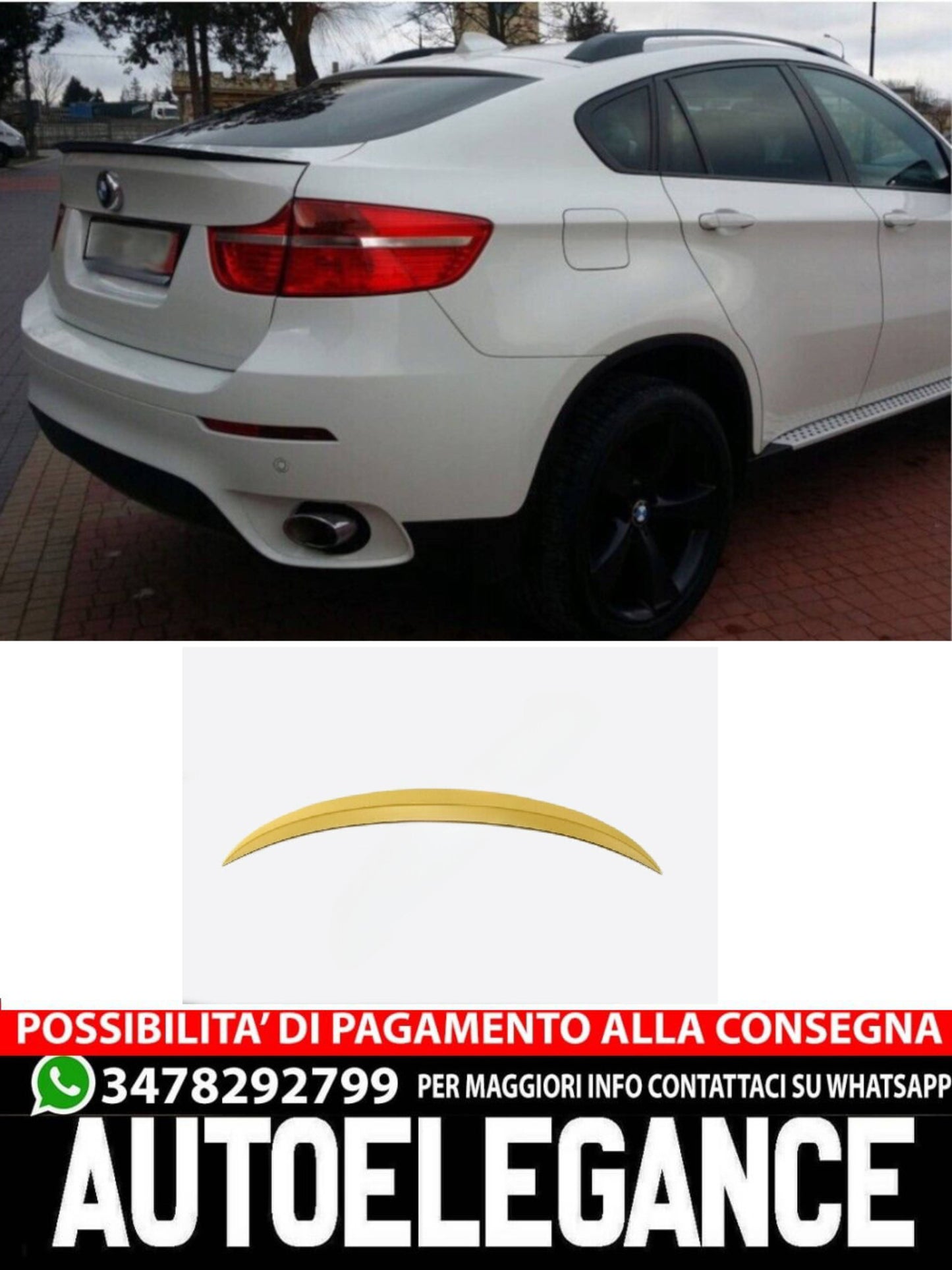 SPOILER adatto per BMW X6 E71 E72 2007-2014