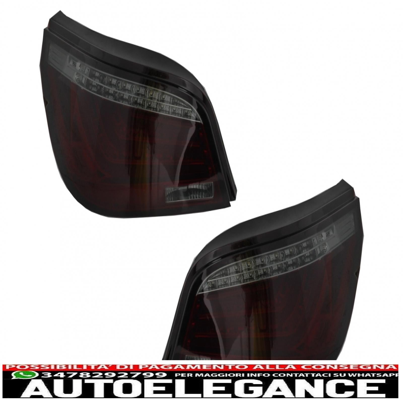 barra led fanali posteriori adatta per bmw serie 5 e60 (2003-2007) rosso fumo AUTOELEGANCERICAMBI