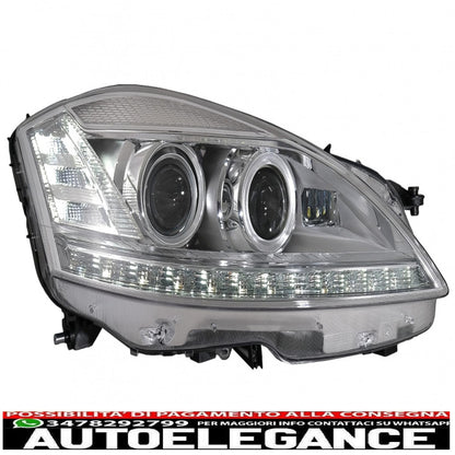led headlights suitable for mercedes s class w221 (2005-2009) restyling look with sequential dynamic cornering lights