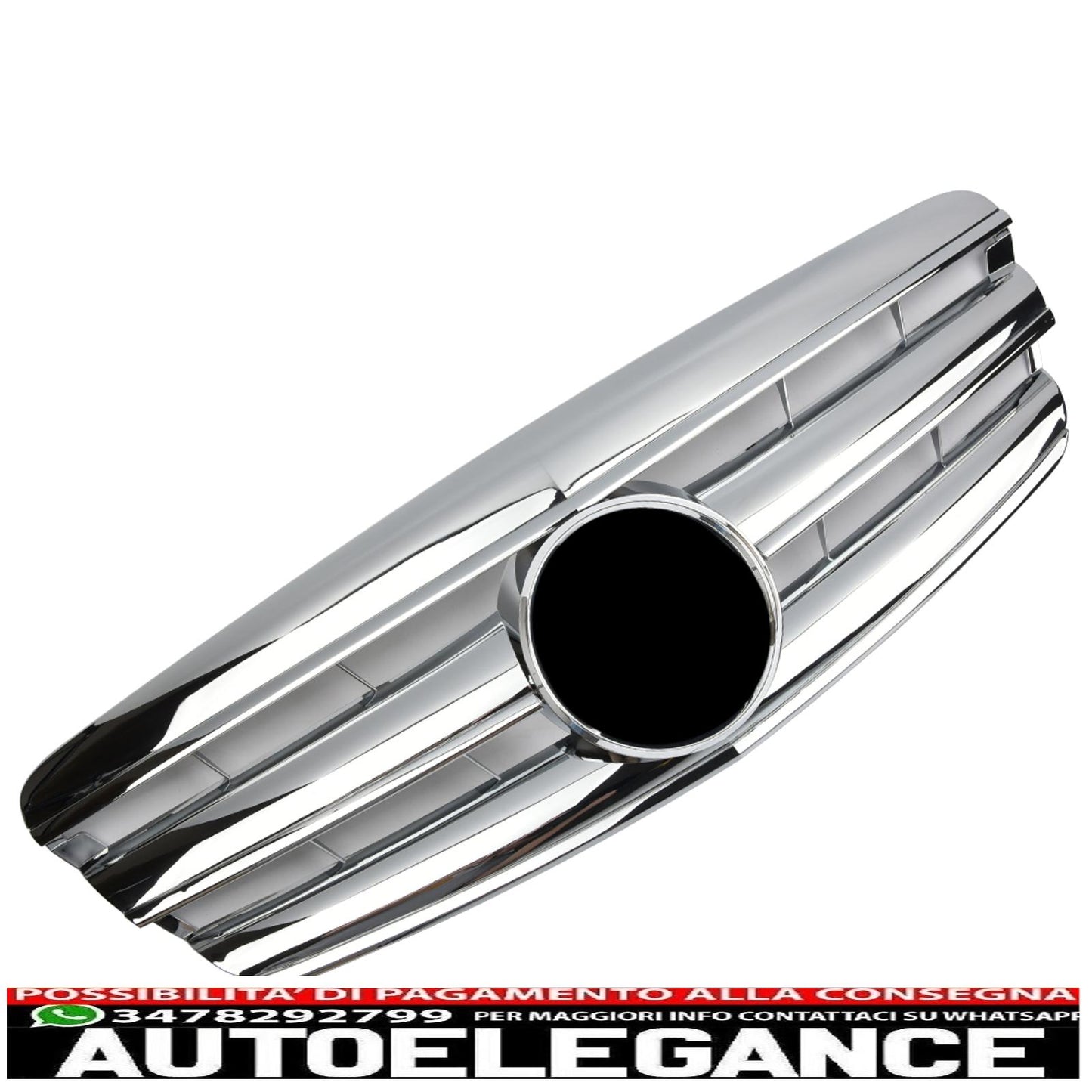 Griglia griglia sportiva per Mercedes W221 S 2005-2009 look cromato AMG