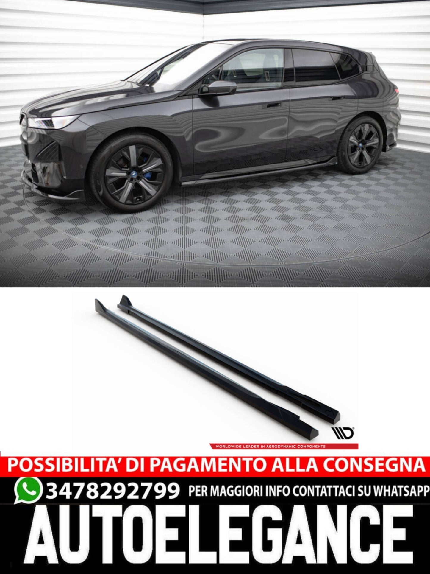 MINIGONNE LATERALI DIFFUSORI BMW IX M-PACK I20  (2021 - )