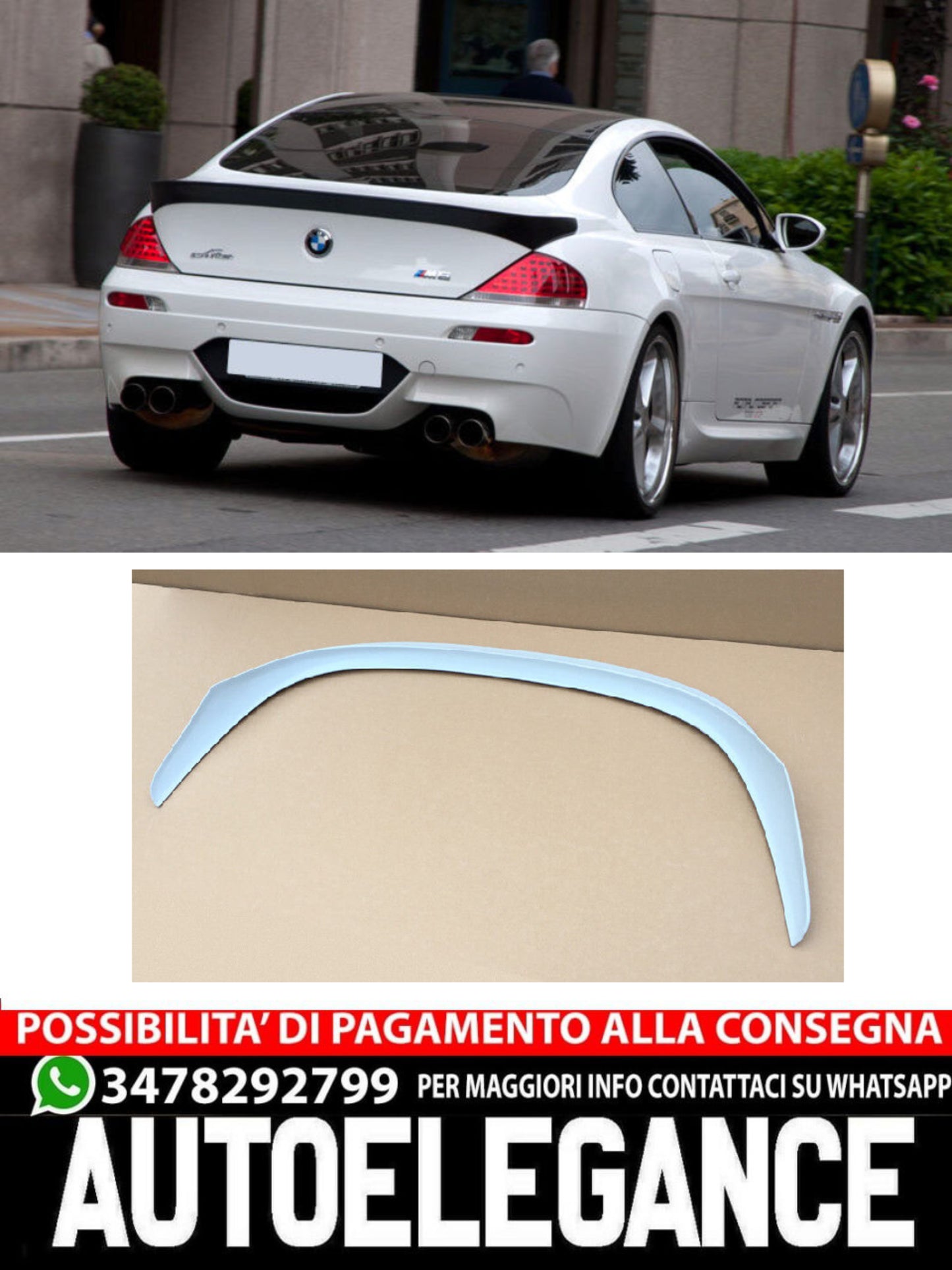 SPOILER PER BMW SERIE 6 E63 2003-2010