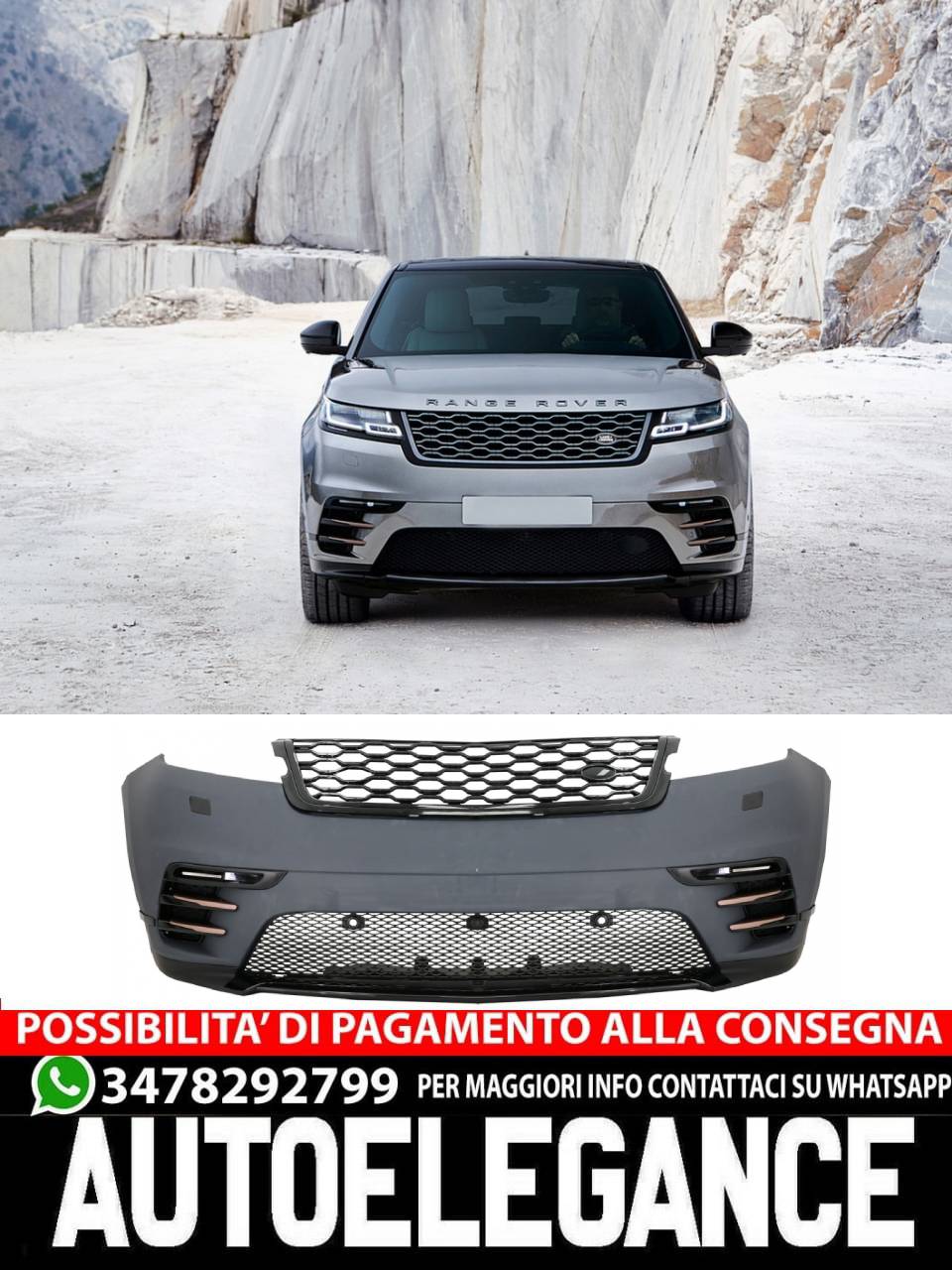 Carrozzeria adatta per Land Range Rover Velar SUV L560 (dal 2017 in poi) con DRL AUTOELEGANCERICAMBI