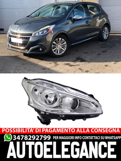 Faro anteriore destro per Peugeot 208 I 2012-2015 H7 Alogena luce di marcia diurna LWR