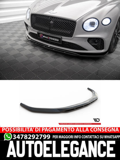 SPLITTER ANTERIORE adatto per BENTLEY CONTINENTAL GT MK3  (2018 - )