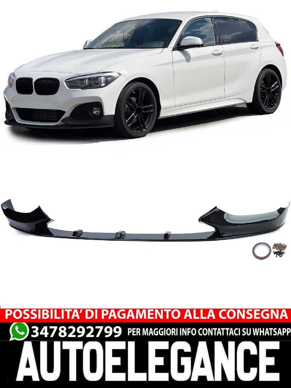 SPLITTER suitable for BMW 1er F20 F21 Facelift 15-19