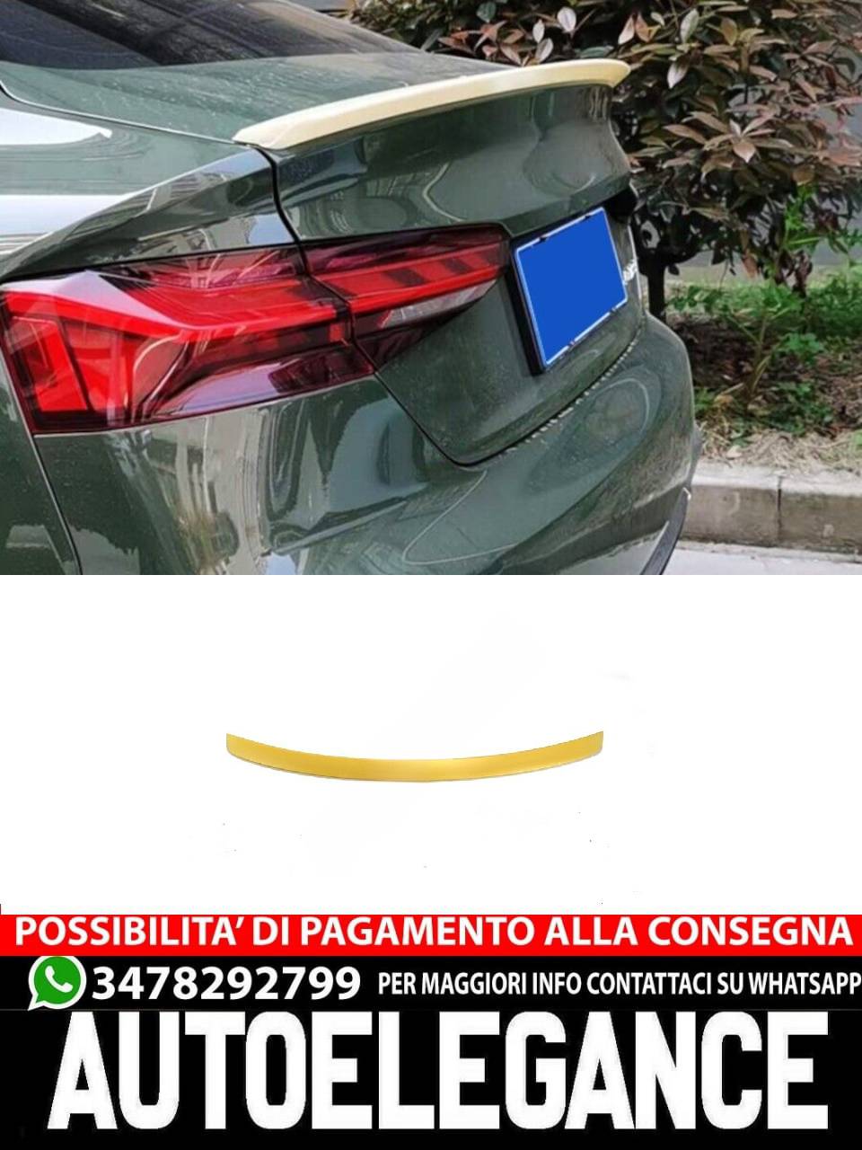 SPOILER suitable for Audi A5 F5 5D 2017+ Sportback