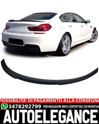 SPOILER POSTERIORE ADATTO PER BMW SERIE 6 F06 LOOK NERO OLUCIDO DESIGN SPORTIVO