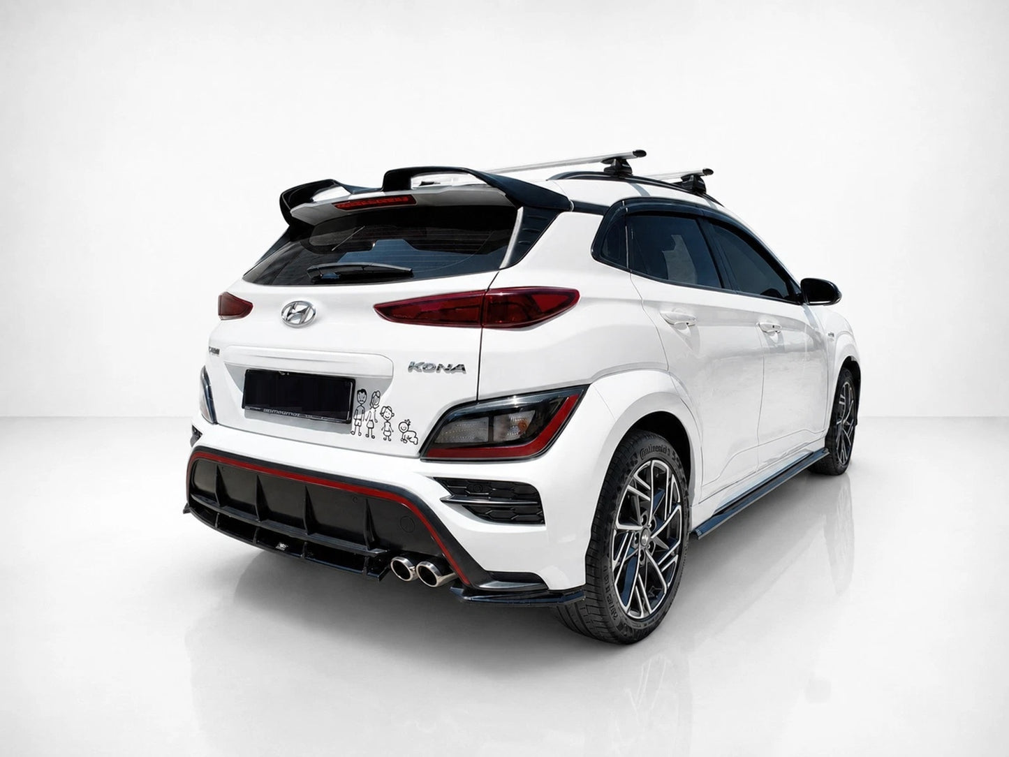 👉Splitter posteriore Hyundai Kona N-Line MK1 facelift 20-23 ABS nero lucido👈