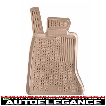 Beige rubber mat suitable for bmw 5 series f10 f11 (2010-2013) sedan touring
