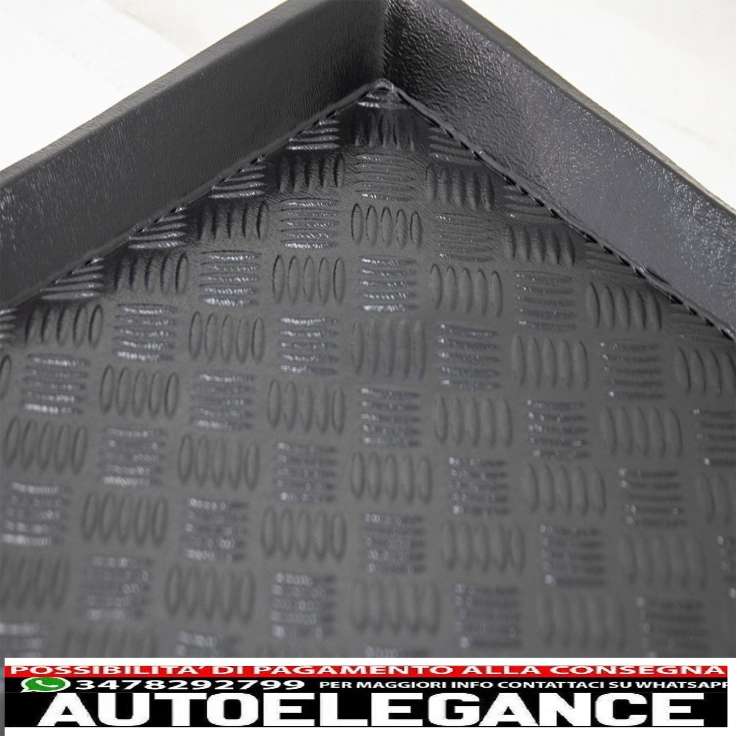 Non-slip trunk mat, suitable for Ford Focus MK4 Station Wagon (2018-up) with irregular size spare wheel
