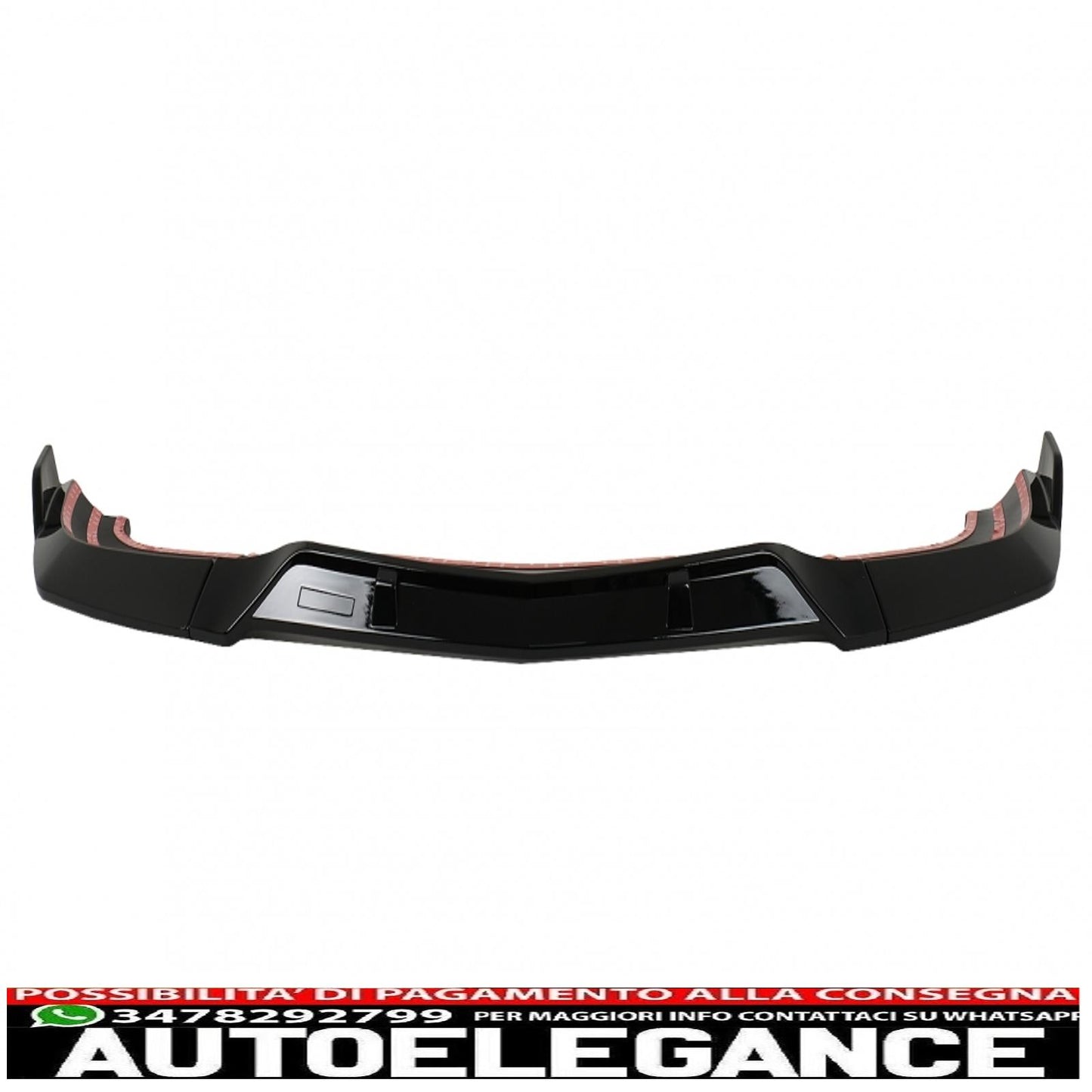 Front bumper lip suitable for mercedes c class w204 s204 c204 facelift (2011-2015) piano black