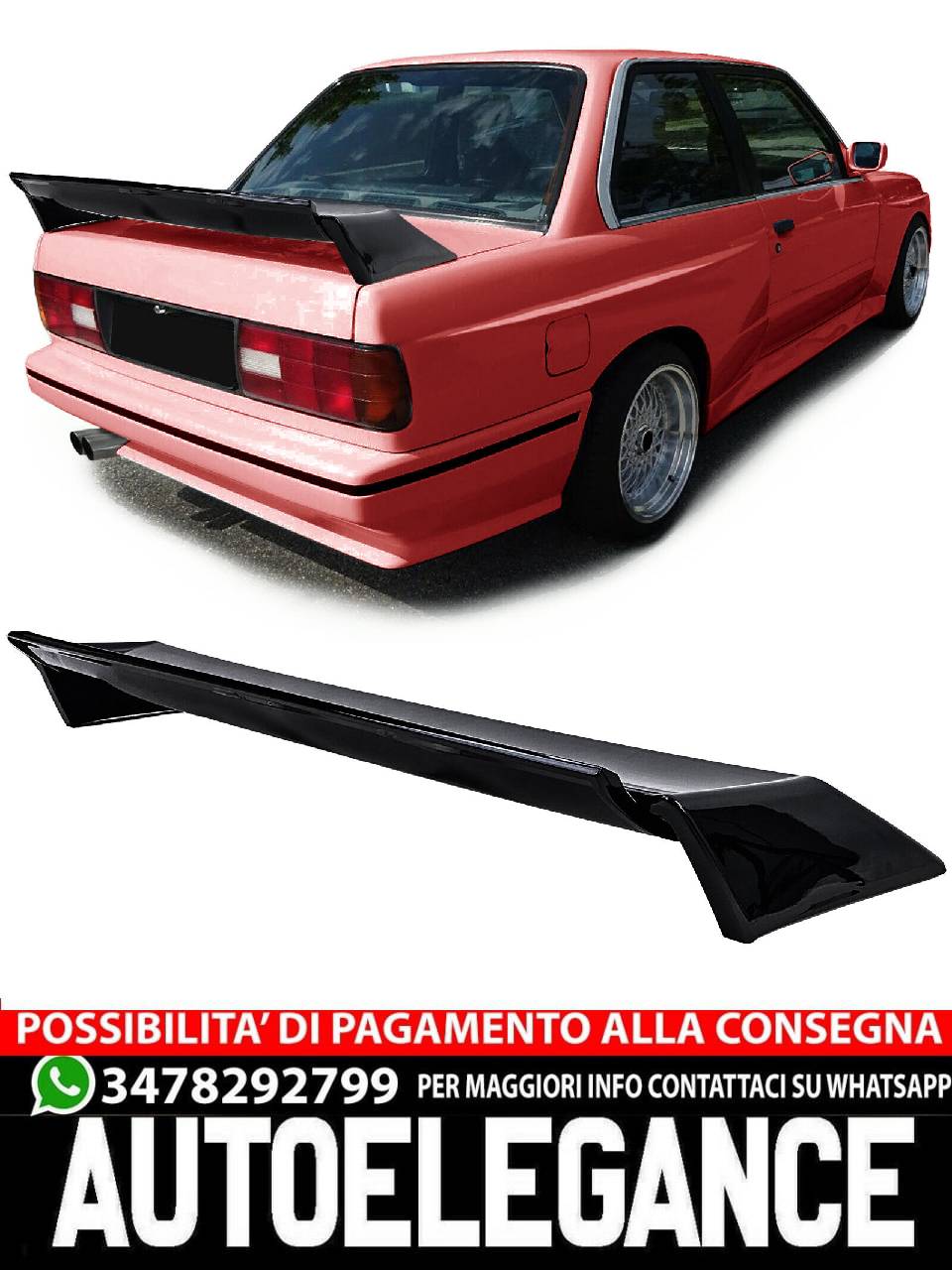 SPOILER adatto per BMW 3er E30