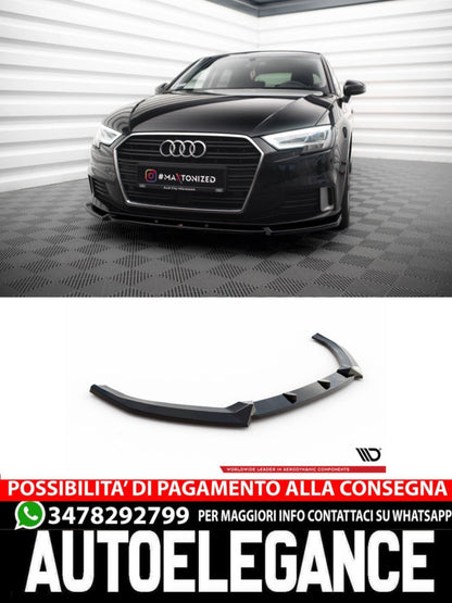 SPLITTER ANTERIORE V.1 adatto compatibile per AUDI A3 SPORTBACK 8V FACELIFT