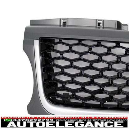 central grille and side air intakes group suitable for land range sport facelift l320 (2010-2013) autobiography look platinum black edition 
