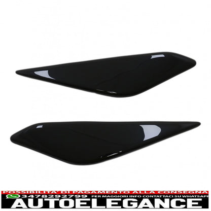 headlights eyebrows suitable for ford fiesta mk8 (2017-2021) piano black 