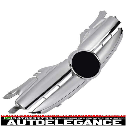 sport grill radiator grill suitable for mercedes r170 slk silver + chrome - show original titleoriginal textgrill sport kühlergrill passt für mercedes r170 slk silber + chrom