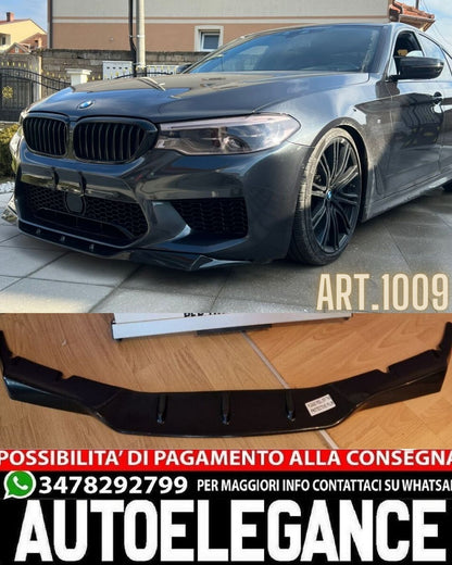 SPLITTER ADATTO PER BMW SERIE 5 F90 M5 (G30 G31) 2017-2020 LOOK NERO LUCIDO