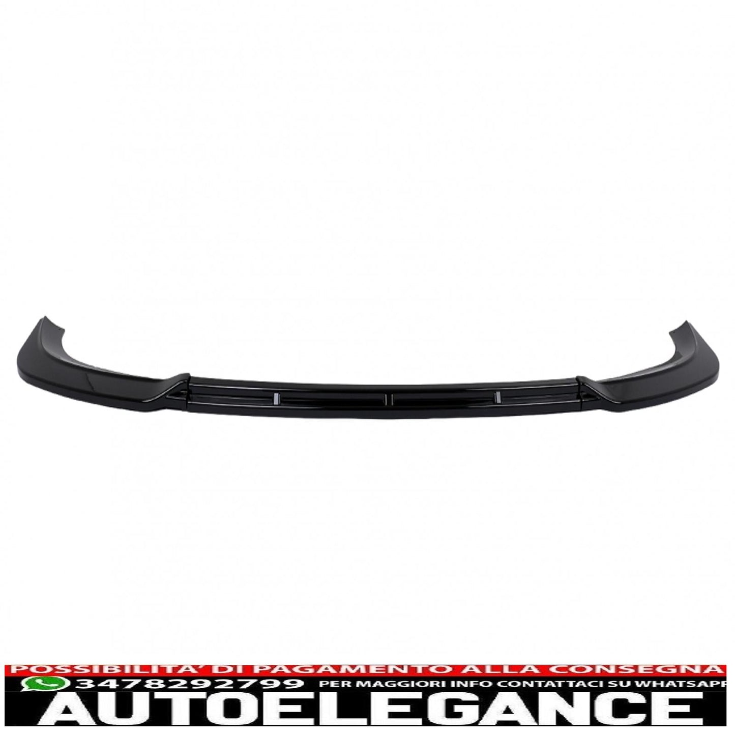 Additional front bumper spoiler suitable for vw id3 (2019-2022) piano black 