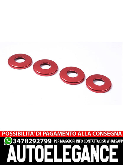 Anelli di chiusura porte per Mercedes W205 C e W213 Classe E tuning rosso