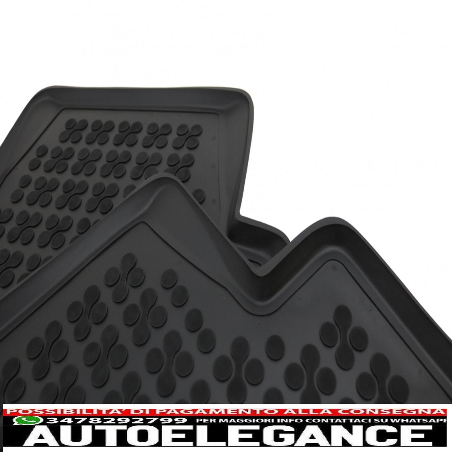 Black rubber mat suitable for opel insignia 2017 -