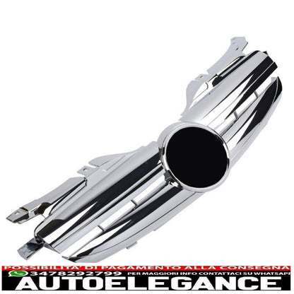 The sports radiator grille Grill fits the Mercedes R170 SLK in chrome