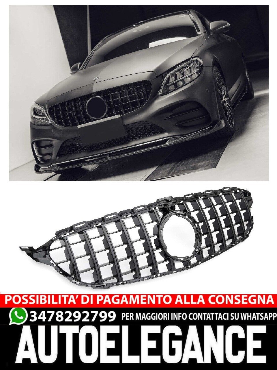 Griglia a 360° per Mercedes W205 FACELIFT Panamericana AMG GT