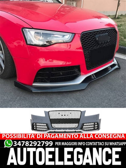 Paraurti anteriore e spoiler aggiuntivo adatti per Audi A5 8T (2007-2011)